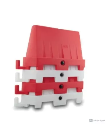 Plastique empilable du New Jersey rouge 2