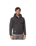 Giacca in soft-shell grigio con cappuccio staccabile &quot;Slalom cap4&quot;