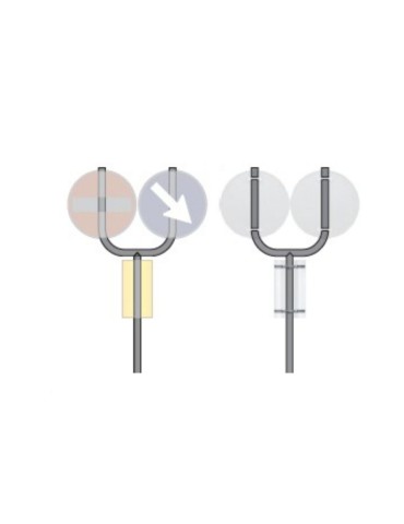 Forcina per delineatore in tubolare diam 60 mm