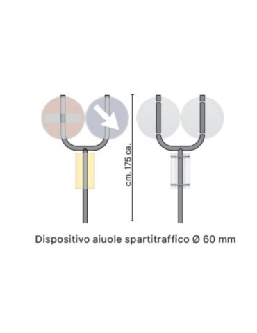 Tubular delineator hairpin Ø 60 mm 2