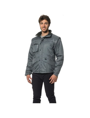 Chaqueta de manga desmontable