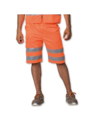 Bermuda shorts with high visibility pocket