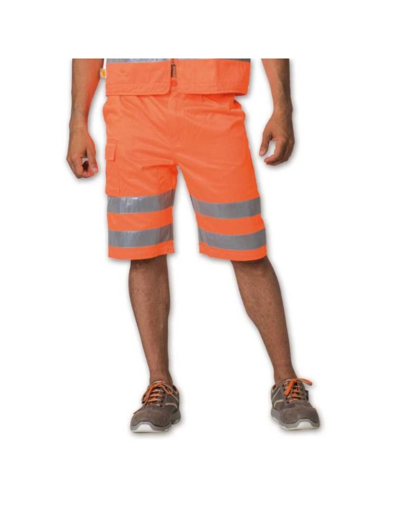 Short bermuda avec poche haute visibilité