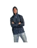 Packable nylon raincoat
