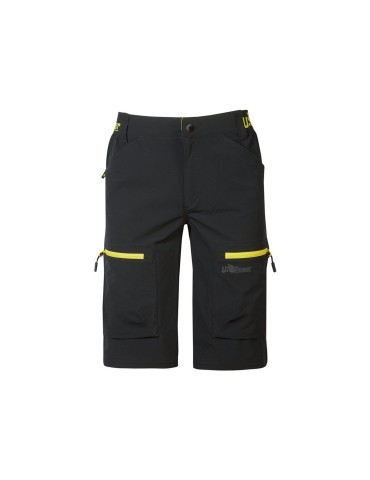 Pantaloncini da lavoro U-Power Ares U-4 stretch Black Carbon FU280BC