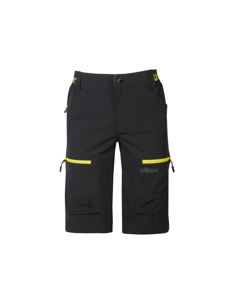 u-power Ares U-4 Stretch Black Carbon FU280BC Work Shorts