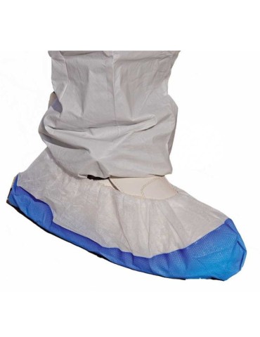 Logica weiß-hellblauer Schuhüberzug. 10 Stück.