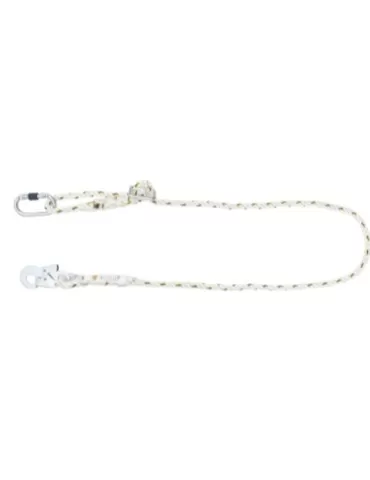 Positioning lanyard with carabiner