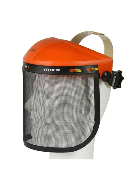 Visière pour demi-coquille en maille noire