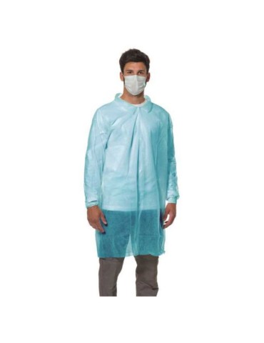 PLP gown with light blue cuff