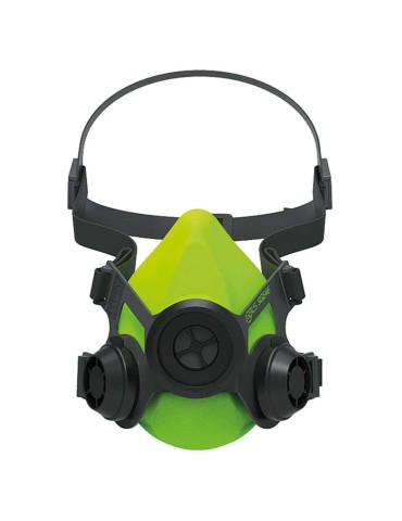 Semimaschera silicone con raccordo din