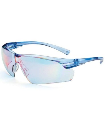 Blue mirrored lens glasses