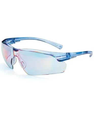 Occhiale a lente blu specchiata