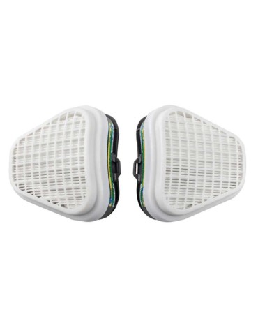 Pair of abek1 p3 anti-odor filters with activated carbon for spr491 mask