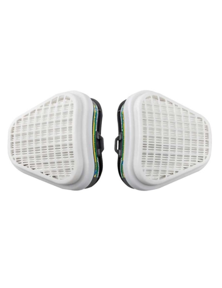Par de filtros antiolor abek1 p3 con carbón activado para la máscara spr491