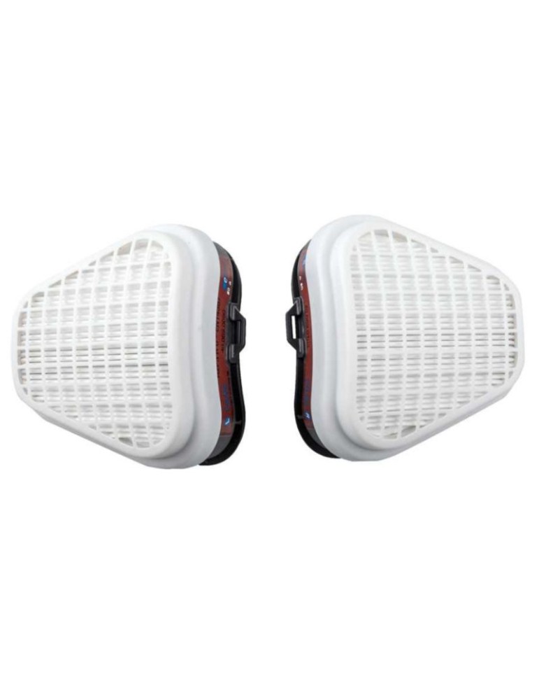 Pair of replacement a2p3 filters for spr496 mask Pair of replacement a2p3 filters for spr496 mask
