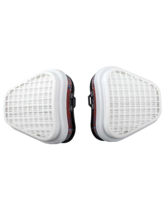 Pair of replacement a2p3 filters for spr496 mask Pair of replacement a2p3 filters for spr496 mask