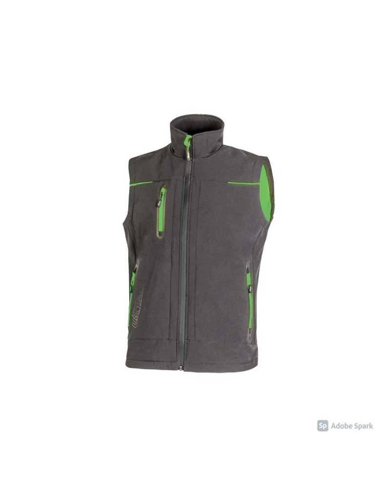 u-power Univers Asphalt Grey Green FU188RL Work Vest