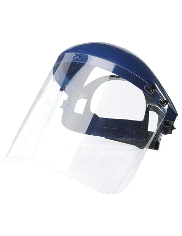 Fold-down half-hood with visor to protect against nitrogen splashes
