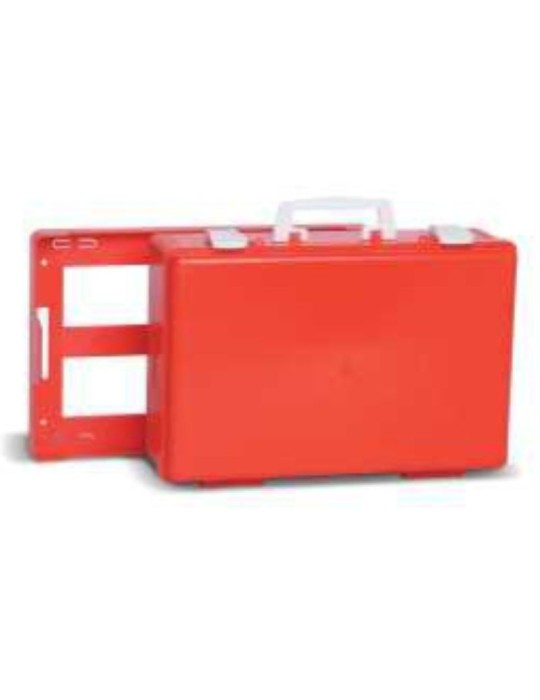 Empty case with wall bracket for workers