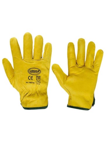 Extra grain leather gloves ab hemmed