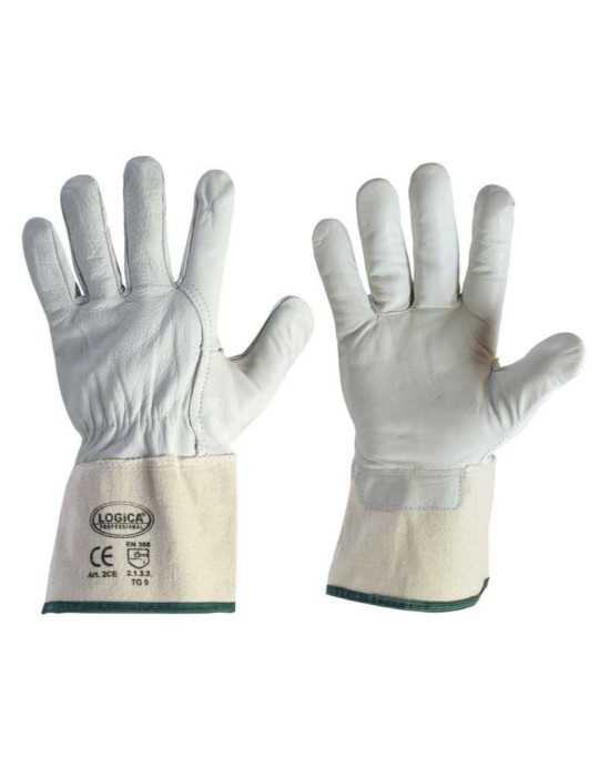 Guanti fiore 1&deg; scelta con manichetta 9 cm in tela.