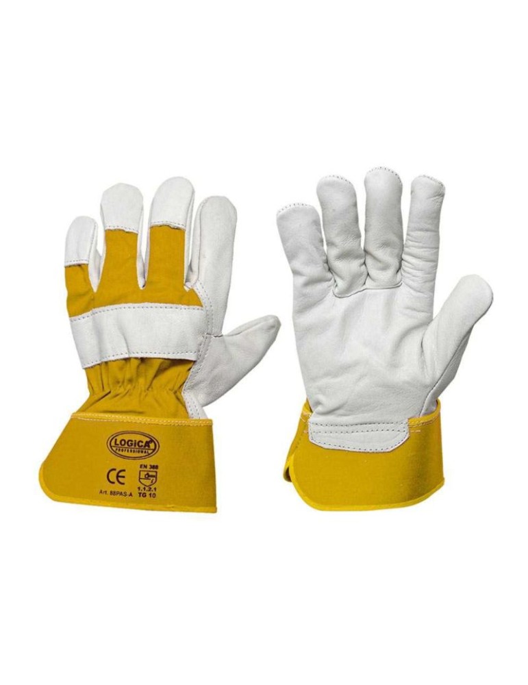 Guantes de flor con espalda de lona