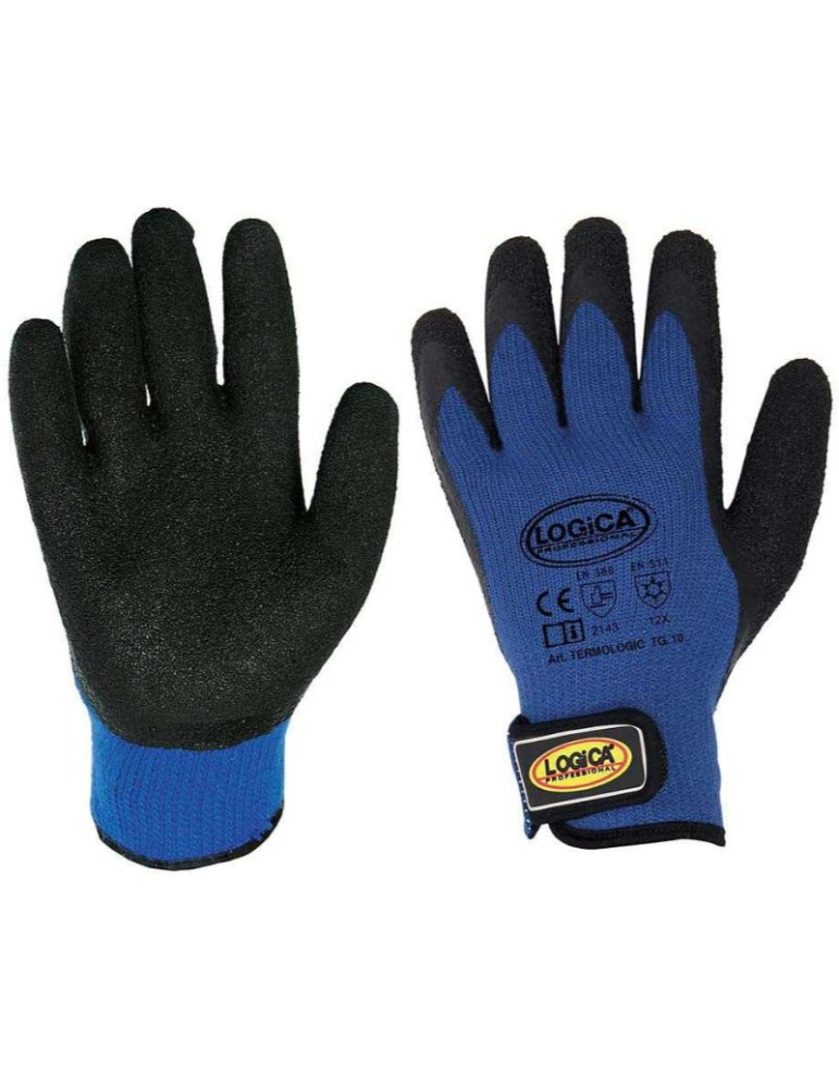 Para y guantes de punto con forro térmico