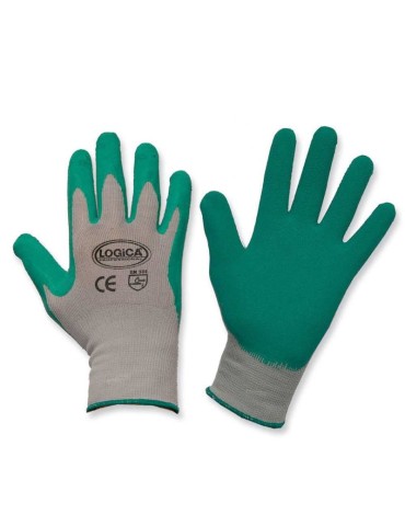 Guantes antideslizantes de espuma de látex transpirable