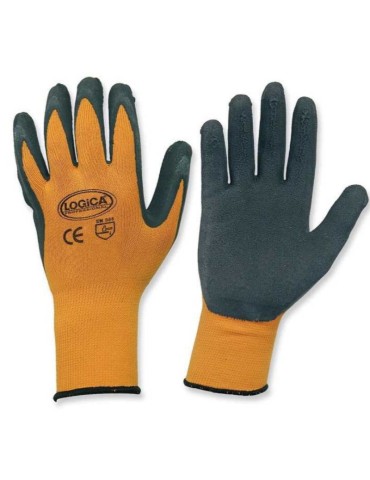 Non-slip latex foam gloves