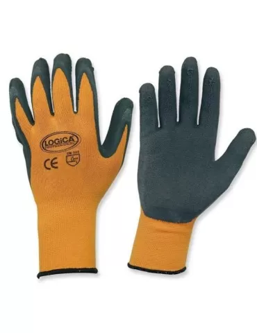 Non-slip latex foam gloves