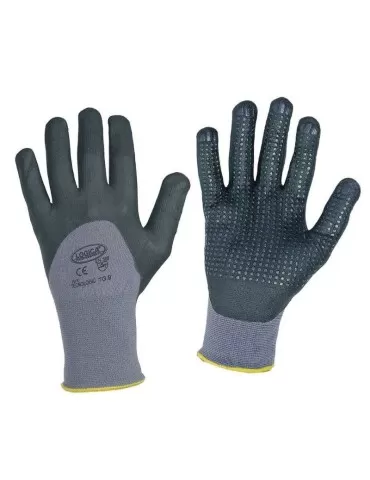 Pvc 3/4 dotted nbr foam gloves