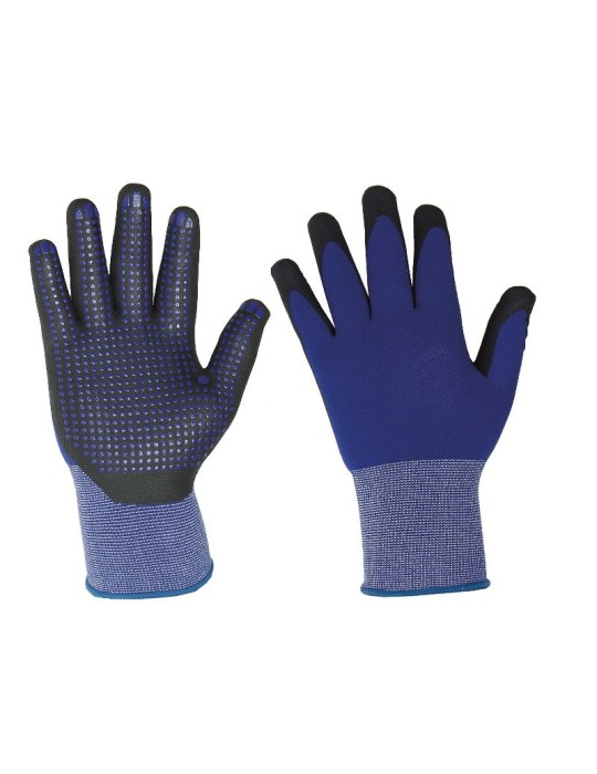 Guanti in schiuma nbr puntinati in pvc antiscivolo Guanti in schiuma nbr puntinati in pvc antiscivolo