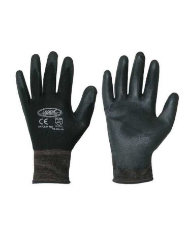 Polyurethane coated nylon gloves