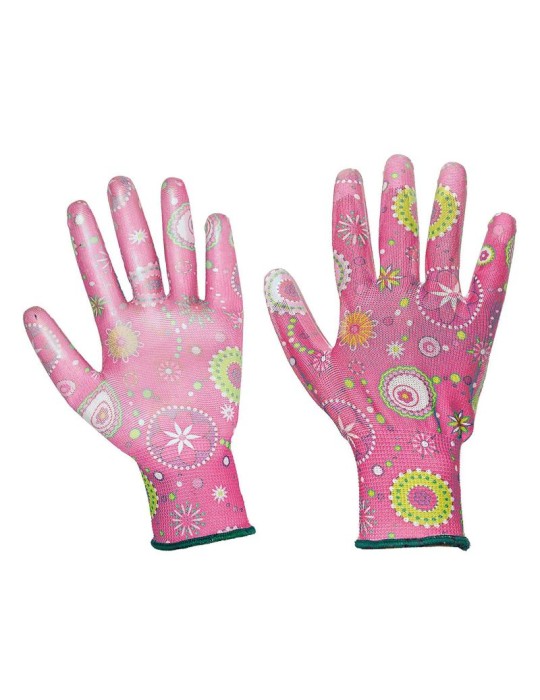 Guantes de nylon recubiertos de PU