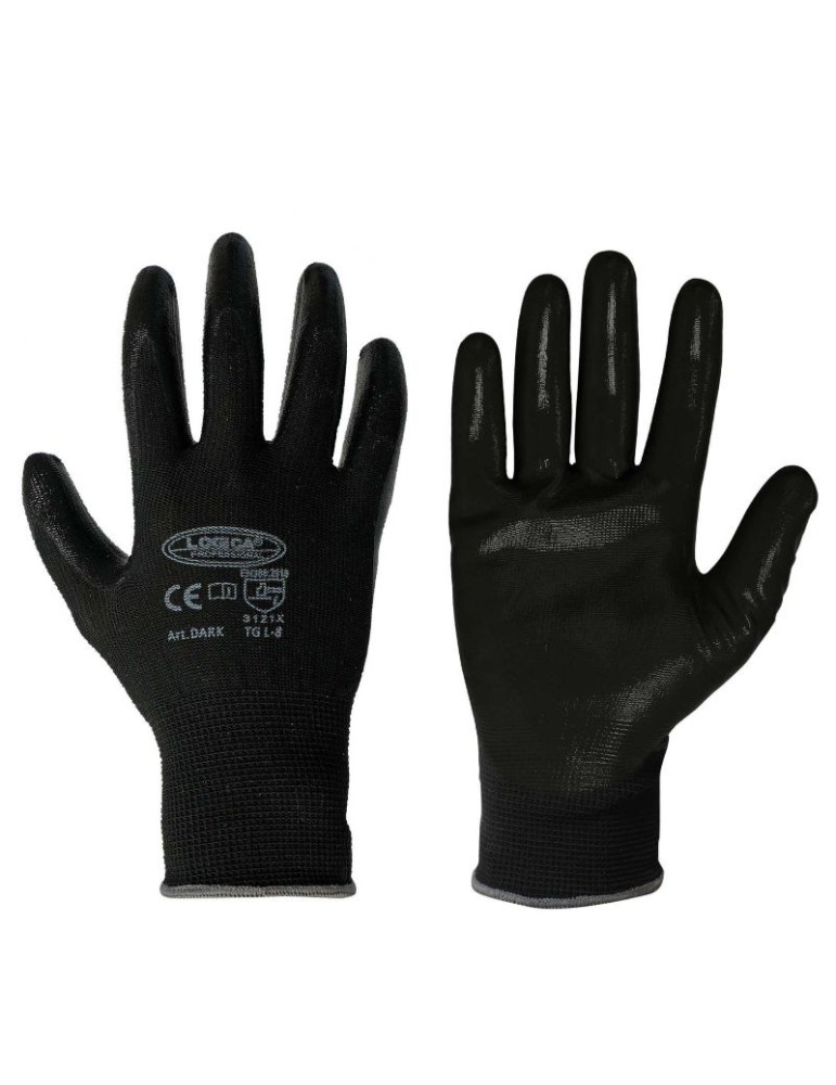Gants en polyester enrobés de nitrile