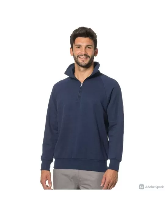 Felpa zip corta blu navy Felpa zip corta blu navy
