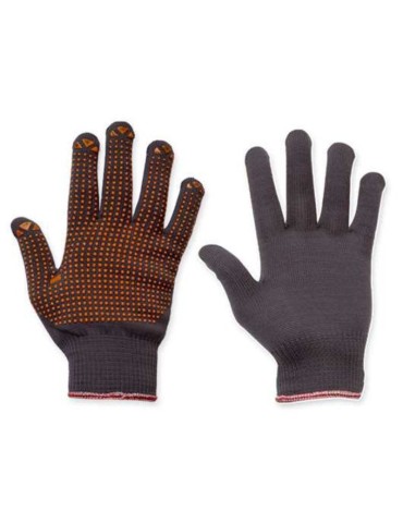 Nylon gloves with non-slip grip