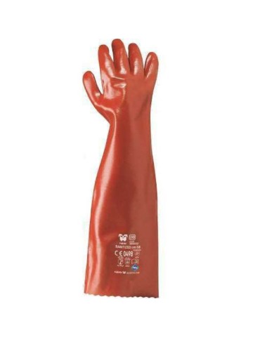 Acid-resistant pvc gloves