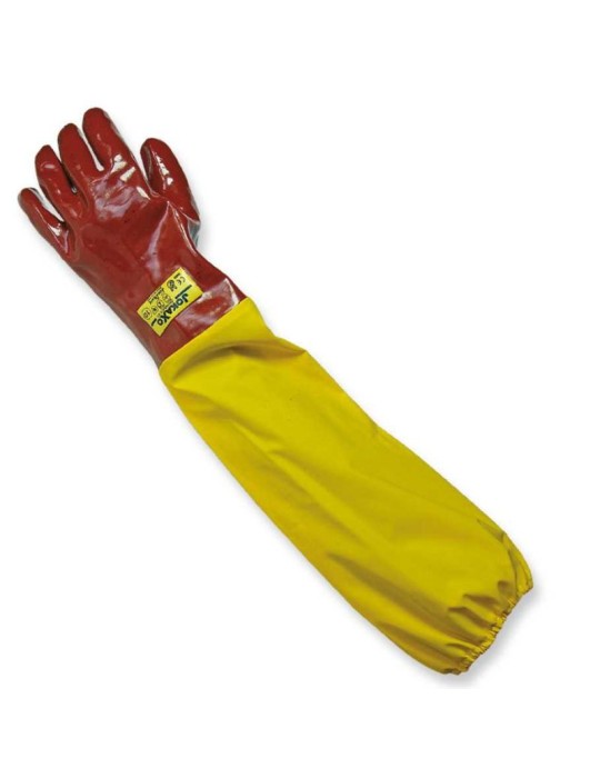 Gants d’acide supportés avec manche