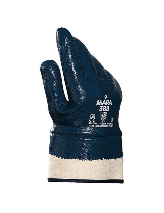 Fully titanium coated nitrile gloves Fully titanium coated nitrile gloves