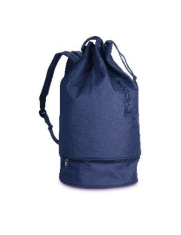 Sacca mare nylon con portascarpe blu