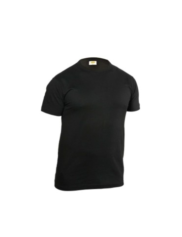 T-shirt nera m/c 100% cotone top