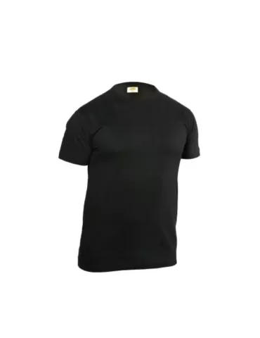 T-shirt nera m/c 100% cotone top