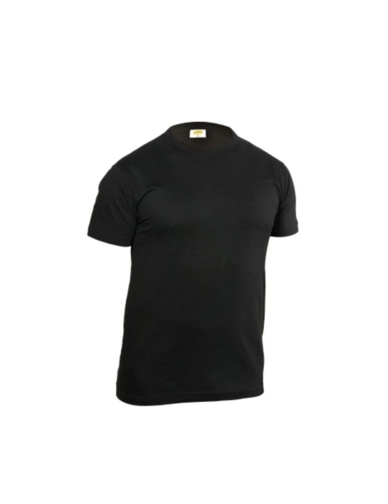 Schwarzes T-Shirt mit 100% Baumwolloberteil