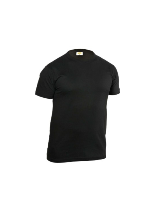 T-shirt nera m/c 100% cotone top T-shirt nera m/c 100% cotone top