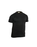 T-shirt nera m/c 100% cotone top