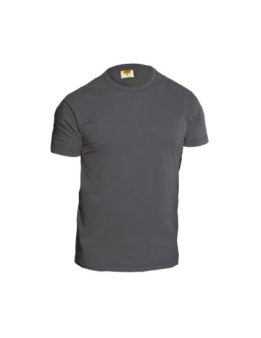 T-shirt grigio scuro m/c 100% cotone top