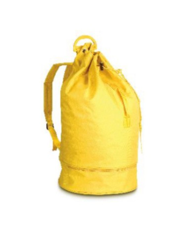 Sacca mare nylon con portascarpe gialla