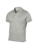 Polo en jersey 100 % coton gris Melan